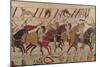 Bishop Odo Holding a Baton Urges on the Young Soldiers, from the Bayeux Tapestry-null-Mounted Giclee Print