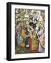 Bishop of Siena Attending Coronation of Frederick III and Eleanor of Aragon-null-Framed Giclee Print