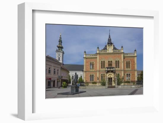 Bishop's Palace, Zmaj statue and Orthodox Cathedral, Novi Sad, Vojvodina, Serbia, Europe-Rolf Richardson-Framed Photographic Print