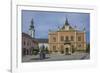 Bishop's Palace, Zmaj statue and Orthodox Cathedral, Novi Sad, Vojvodina, Serbia, Europe-Rolf Richardson-Framed Photographic Print