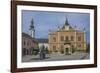 Bishop's Palace, Zmaj statue and Orthodox Cathedral, Novi Sad, Vojvodina, Serbia, Europe-Rolf Richardson-Framed Photographic Print