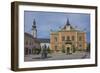 Bishop's Palace, Zmaj statue and Orthodox Cathedral, Novi Sad, Vojvodina, Serbia, Europe-Rolf Richardson-Framed Photographic Print