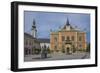 Bishop's Palace, Zmaj statue and Orthodox Cathedral, Novi Sad, Vojvodina, Serbia, Europe-Rolf Richardson-Framed Photographic Print