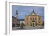 Bishop's Palace, Zmaj statue and Orthodox Cathedral, Novi Sad, Vojvodina, Serbia, Europe-Rolf Richardson-Framed Photographic Print