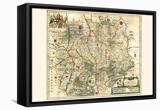 Bishopric Of Hildesheim-Willem Janszoon Blaeu-Framed Stretched Canvas