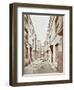 Bishops Court with Boarded-Up Houses, London, 1906-null-Framed Photographic Print