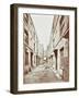 Bishops Court with Boarded-Up Houses, London, 1906-null-Framed Photographic Print