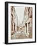 Bishops Court with Boarded-Up Houses, London, 1906-null-Framed Photographic Print