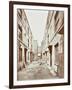 Bishops Court with Boarded-Up Houses, London, 1906-null-Framed Photographic Print