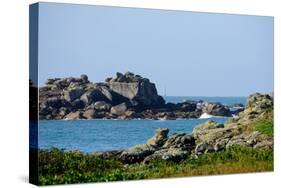 Bishops Rock Lighthouse, Isles of Scilly, England, United Kingdom, Europe-Robert Harding-Stretched Canvas