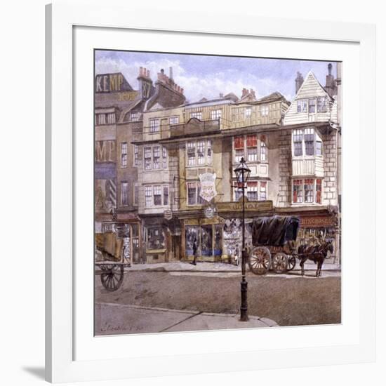 Bishopsgate, London, 1886-John Crowther-Framed Giclee Print