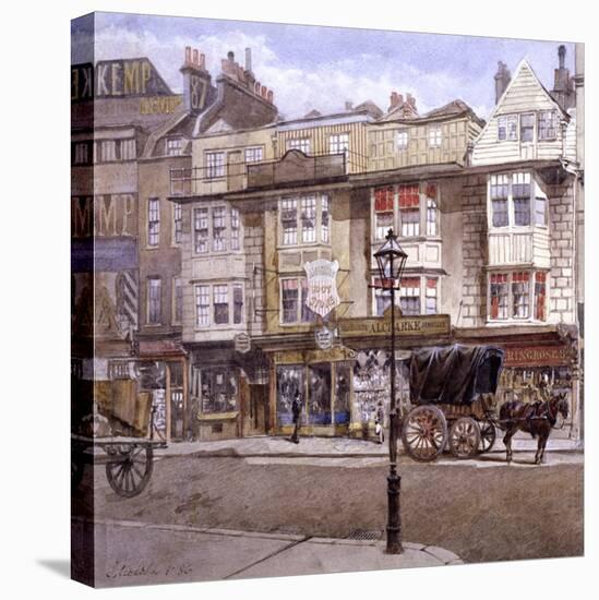 Bishopsgate, London, 1886-John Crowther-Stretched Canvas