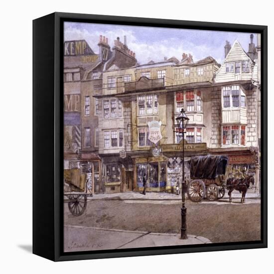 Bishopsgate, London, 1886-John Crowther-Framed Stretched Canvas