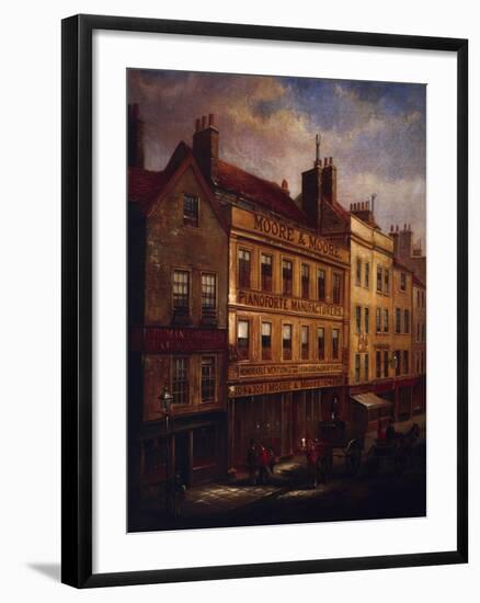 Bishopsgate, London, in 1871-Walter Riddle-Framed Giclee Print