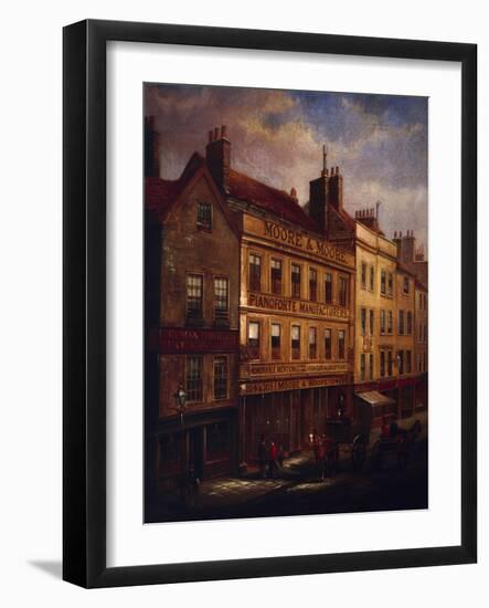 Bishopsgate, London, in 1871-Walter Riddle-Framed Giclee Print
