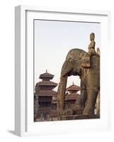 Bishwanath Mandir, Durbar Square, UNESCO World Heritage Site, Patan, Kathmandu Valley, Nepal, Asia-Christian Kober-Framed Photographic Print