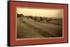 Biskra Departure of a Caravan, Algiers-Etienne & Louis Antonin Neurdein-Framed Stretched Canvas