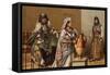 Biskra, Moorish and Kabyle Women from Tlemcen, Algeria, Africa-null-Framed Stretched Canvas