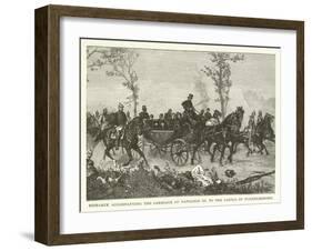 Bismarck Accompanying the Carriage of Napoleon III to the Castle of Wilhelmshohe-null-Framed Giclee Print