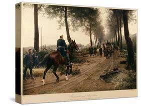 Bismarck and Napoleon Meeting at the Chaussee Von Donchery on the 2nd September 1870-Anton Alexander von Werner-Stretched Canvas