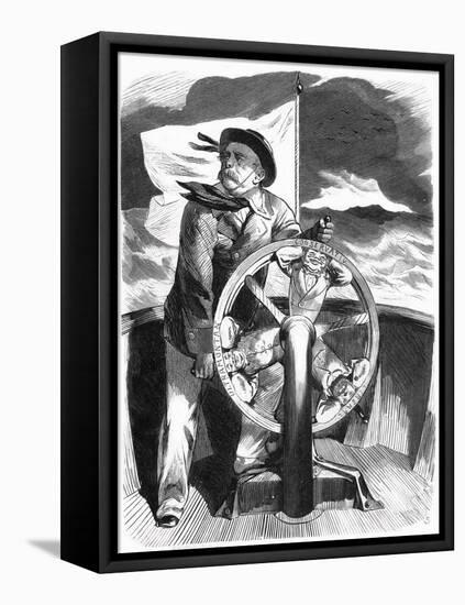 Bismarck as Sailor, 1879-null-Framed Stretched Canvas