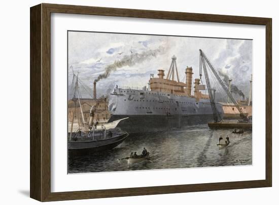 'Bismarck' Construction-E Limmer-Framed Art Print