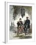 Bismarck Conversing with Napoleon III after His Capture in the Battle of Sedan, September 2, 1870-null-Framed Giclee Print