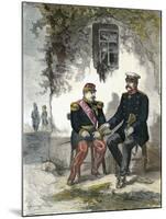 Bismarck Conversing with Napoleon III after His Capture in the Battle of Sedan, September 2, 1870-null-Mounted Giclee Print