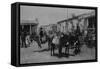 Bismarck, Dakota (Territory) Street Scene-O.S. Goff-Framed Stretched Canvas