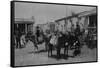 Bismarck, Dakota (Territory) Street Scene-O.S. Goff-Framed Stretched Canvas