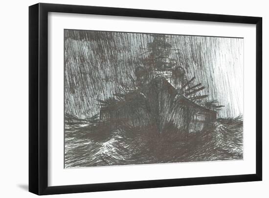 Bismarck in heavy weather, 2004,-Vincent Alexander Booth-Framed Giclee Print