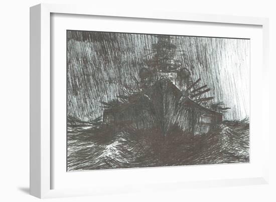 Bismarck in heavy weather, 2004,-Vincent Alexander Booth-Framed Giclee Print