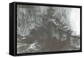 Bismarck in heavy weather, 2004,-Vincent Alexander Booth-Framed Stretched Canvas