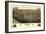 Bismarck, North Dakota - Panoramic Map-Lantern Press-Framed Art Print