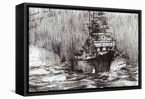 Bismarck, Off Greenland, 2005-Vincent Alexander Booth-Framed Stretched Canvas