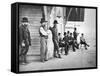 Bismarck: Railroad Station-null-Framed Stretched Canvas