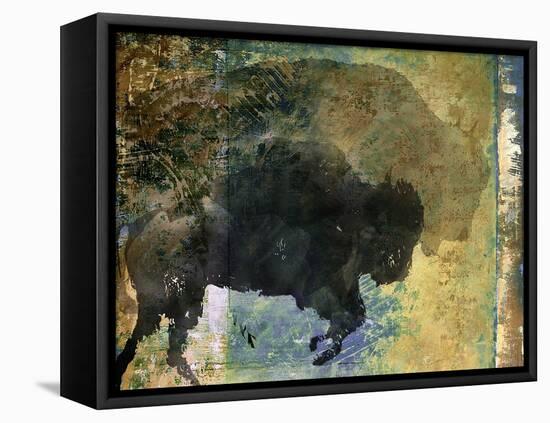 Bison 1-Sokol-Hohne-Framed Stretched Canvas