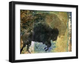 Bison 1-Sokol-Hohne-Framed Art Print