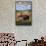 Bison and Calf Grazing - Yellowstone National Park-Lantern Press-Framed Stretched Canvas displayed on a wall