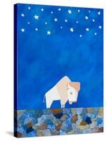Bison Beneath the Stars I-Casey Craig-Stretched Canvas