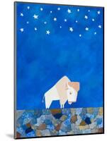 Bison Beneath the Stars I-Casey Craig-Mounted Art Print