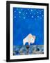 Bison Beneath the Stars I-Casey Craig-Framed Art Print