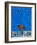 Bison Beneath the Stars II-Casey Craig-Framed Art Print