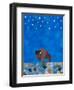 Bison Beneath the Stars II-Casey Craig-Framed Art Print