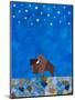 Bison Beneath the Stars II-Casey Craig-Mounted Art Print