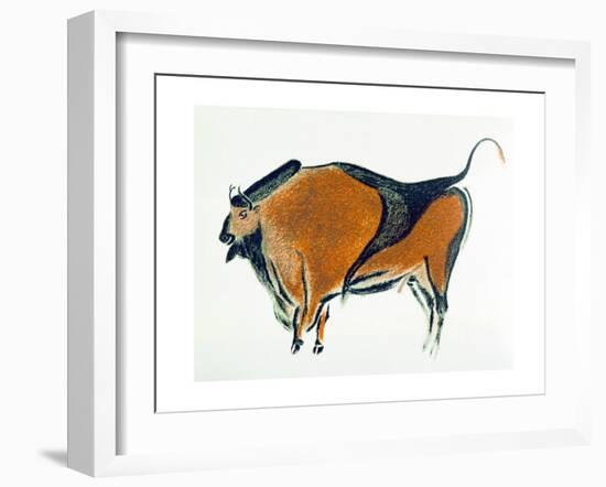 Bison, Copy of a Palaeolithic Cave Painting at Altamira, Northern Spain, 1913-null-Framed Giclee Print