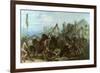 Bison Dance of the Mandan Indians, 1833-Karl Bodmer-Framed Giclee Print