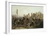 Bison-Dance of the Mandan Indians in Front of Their Medicine Lodge in Mih-Tutta-Hankush-Karl Bodmer-Framed Giclee Print