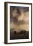 Bison Grazing at Sunrise-Jai Johnson-Framed Premium Giclee Print