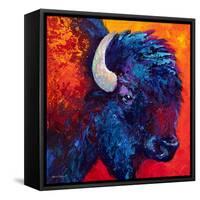 Bison Head II-Marion Rose-Framed Stretched Canvas